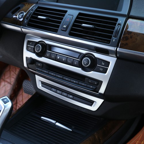 Chrome Konsole Bedienfeld Blende Rahmen Passend für BMW X5 X6 E70 E71 2008-2013 - Picture 2 of 7