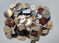 Lot 200grm Vintage USSR Watch Dials –Slava Chaika Zaria Luch –Repair or Craft №1