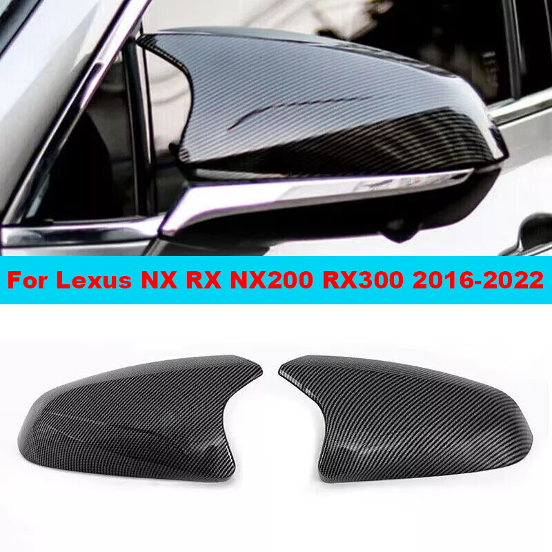For Lexus NX RX NX200 RX300 2016-2022 Rearview Side Mirror Cover Wing Cap Trim