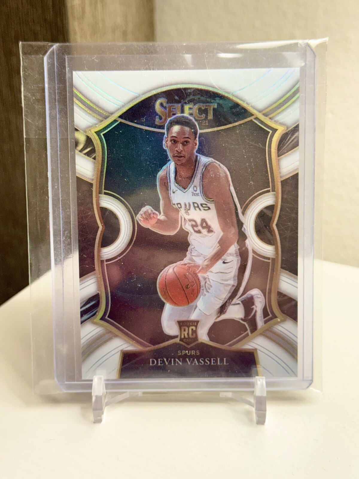 2020-21 Panini Select - Concourse White Prizm #71 Devin Vassell (RC) /149