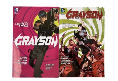 DC Comics Grayson Nightwing Trade Paperback Books Volumes 1 and 2 2015-2016