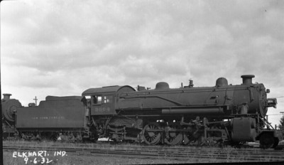 New York Central NYC 3604 2-8-2 Elkhart IN 9-32 Railroad Negative 8686 ...