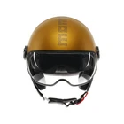MOMO DESIGN FGTR EVO E2206 Matte Ochre Jet Motorcycle Helmet / Grey Texture