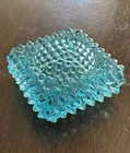 Fenton Hobnail Aquamarine Blue 3" Salt Cellar Tealight Holder