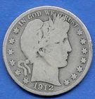 1912D BARBER HALF DOLLAR, OVER 100 YEARS OLD!!!