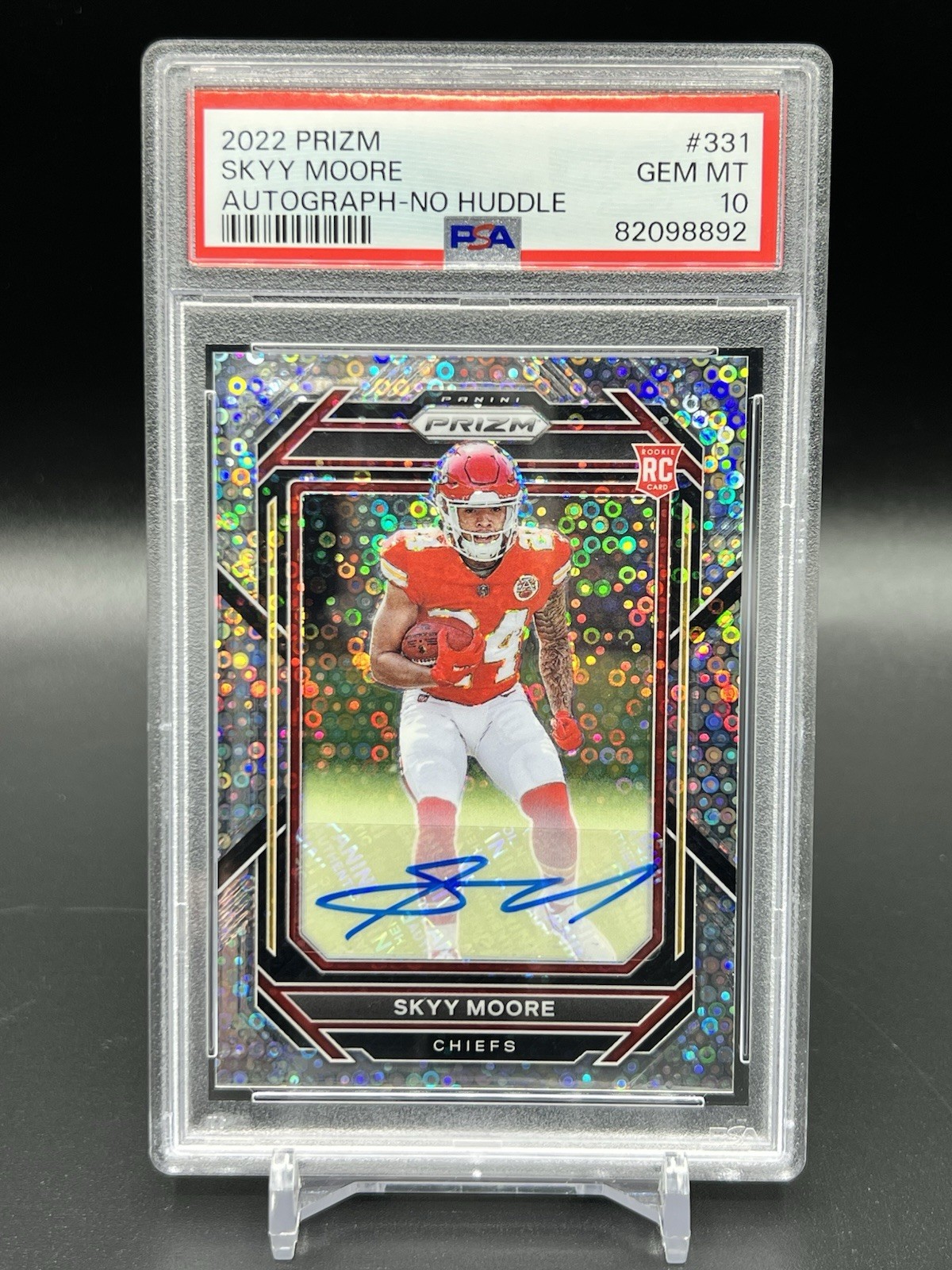 2022 Panini Prizm - Rookies Skyy Moore #331 No Huddle Prizm Autographs PSA 10💎