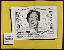 GOOD MORNING MISS DOVE PRESSBOOK 1955 JENNIFER JONES ROBERT STACK