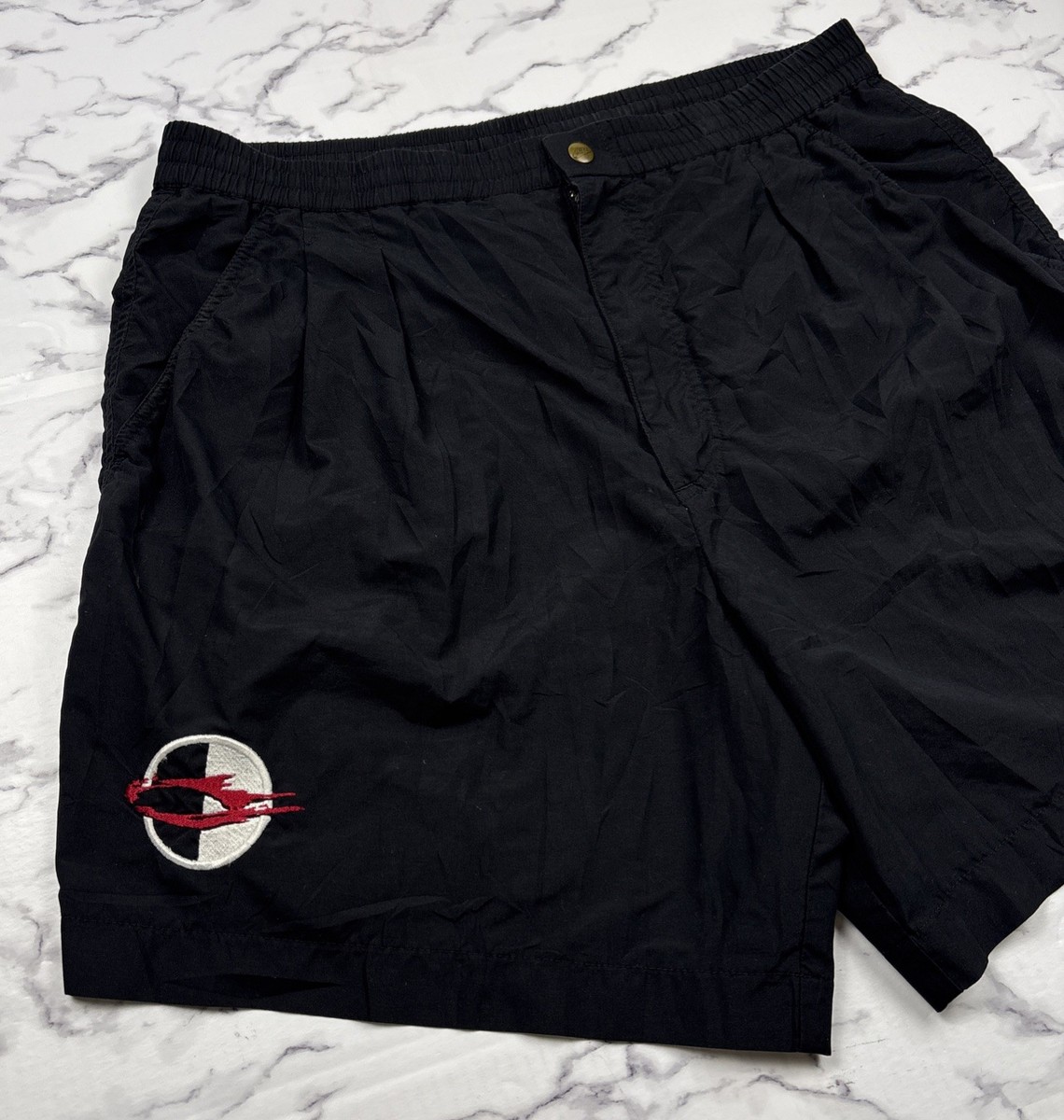 Vintage 90s Nike Challenge Court Black Shorts Andre Agassi Tennis