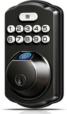 KS02A Fingerprint Keyless Entry Door Lock, Auto Lock, Electronic Keypad Deadb...