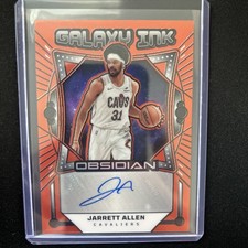 2024-25 Obsidian Jarrett Allen Galaxy Ink Orange Flood /99 Auto Cleveland Cavs