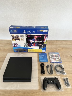 Sony PlayStation 4 Slim 500GB Spielekonsole - Schwarz FIFA 21 Bundle (CUH-2216A)
