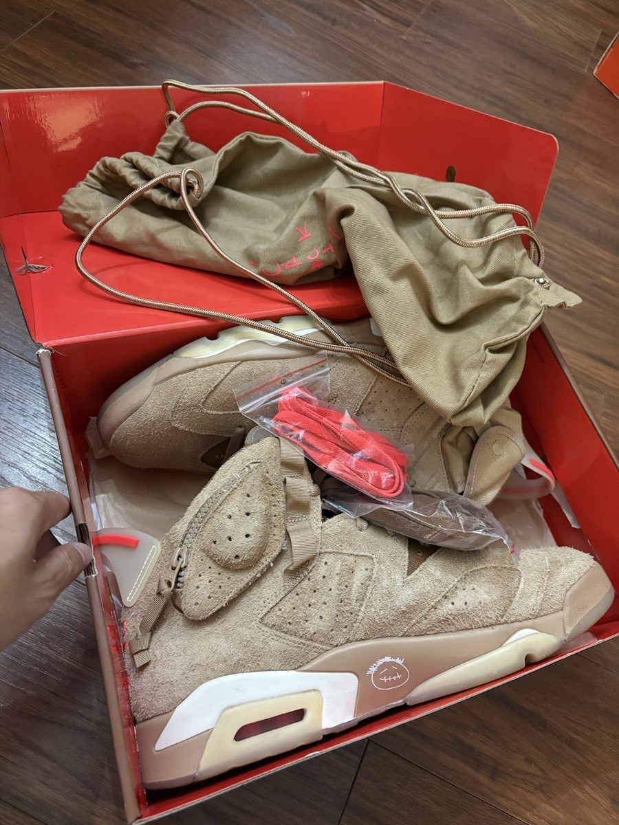 Nike Air Jordan 6 Retro Travis Scott British Khaki DH0690-200 Size