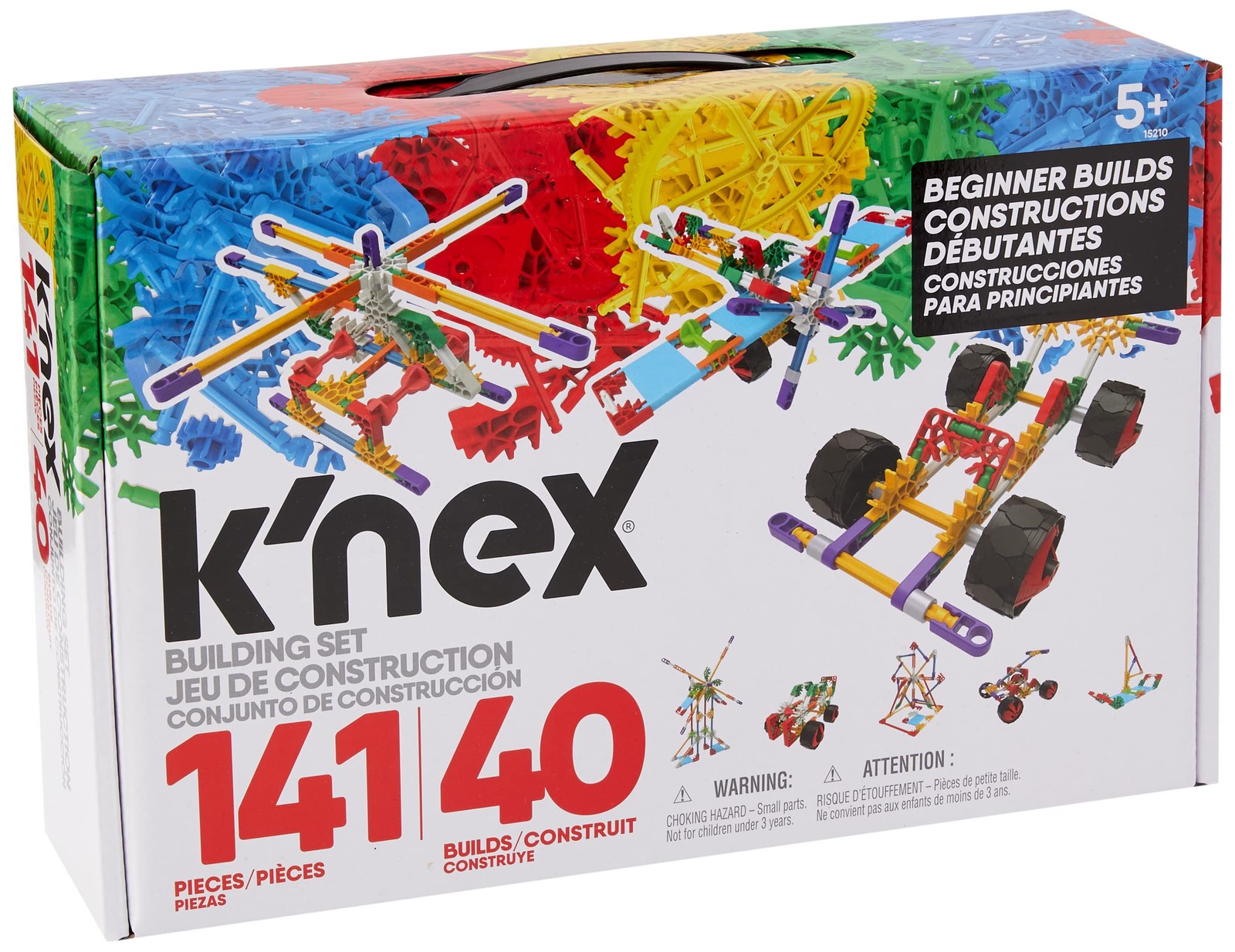 KNEX 15210 Baukasten fr Anfnger mit 40 Modellen Lernspielzeug fr Jungen und 7390₽