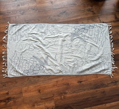 #ad Sand Cloud Hammerhead Reef Beach Towel Turkish Cotton Sand Resistant $24.99