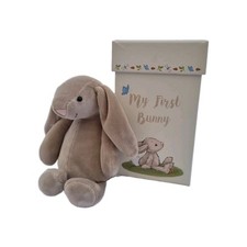 My First Bunny Jellycat with Box Bunny Rabbit Plush Velvet Soft Toy Vgc Rare