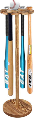 Baseball Bat Holder and Ball Display Shelf Baseball Bat Stand Shelf Rack...