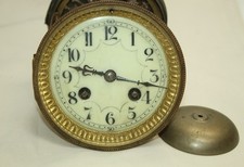 017N) "Medaille D argent" fr. Uhrwerk  Glocke R&uuml;ckdeckel Kaminuhr Paris um 1880