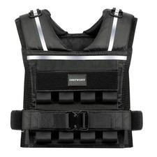 Adjustable Weighted Vest Men 2-35 LBS, Rucking Vests for Walking with Reflect...