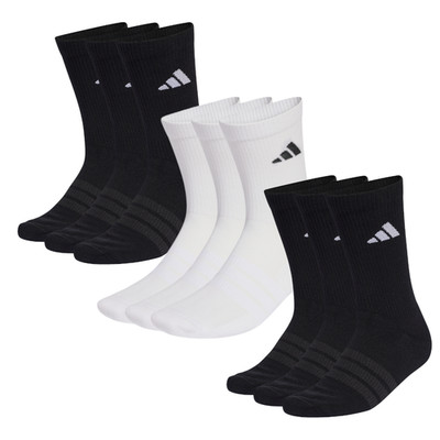 9er Pack Sportsocken adidas Cushioned Sportswear Crew weiß/schwarz Multipack