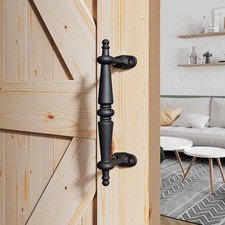 9 Barn Door Pull Handle Rustic Black Cast Iron Grab Gate Handles Easy Insta