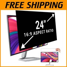 24" Anti-Glare Screen Filter Removable Eye Protection 2-Pack