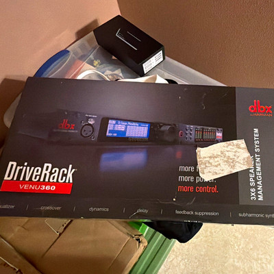 dbx DriveRack VENU360 3x6 Speaker Management System 1U Rack XLR Mobile