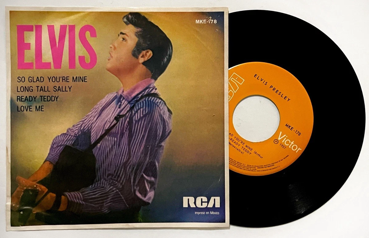 ELVIS PRESLEY So Glad You’re Mine 7” Vinyl EP 1957 MEXICO RCA Victor 4 Tracks