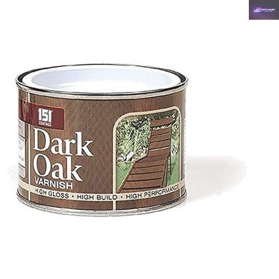 Außen Holzlack 180ml in dunkler Eiche - glänzende Oberfläche für dauerhafte Schönheit