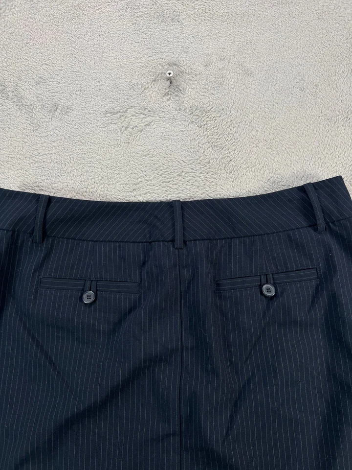 Falda lápiz New York Company para mujer 10 azul marino carrera a rayas talla 10 elástica Foto 3 de 4