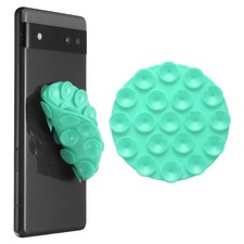 5 Pack Suction Phone Case, Round Double-Sided Suction Phone Grip, Lake Green