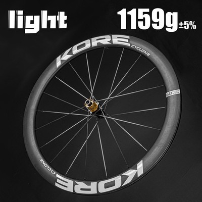 Ultraleicht 1159g Carbon Speichen Laufradsatz 50mm Tubeless Disc Brake 700C