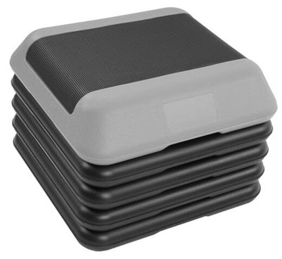 Step Aerobic Platform, Exercise Step with levels Adjustable Height, Stackable 