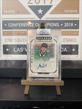 2018 Upper Deck Clear Cut Miro Heiskanen Embedded Endorsement Rookie Rc Auto 99 2018 Upper Deck Clear Cut Miro Heiskanen Embedded Endorsement Rookie Rc Auto 99