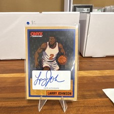 Onyx Authenticated 2025 Larry Johnson Onyx Autograph Basketball Card