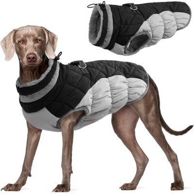 Kuoser Hundemantel XL - , Fleece und Reflektierend für den Winter
