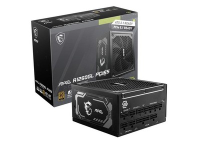 MSI MAG A1250GL PCIE5, Fully Modular Compact Gaming 1250W Power Supply, 80+