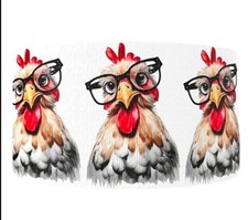 1 inch 1 yard Chicken glasses Hen Rooster Chick Grosgrain craft Ribbon 1260328