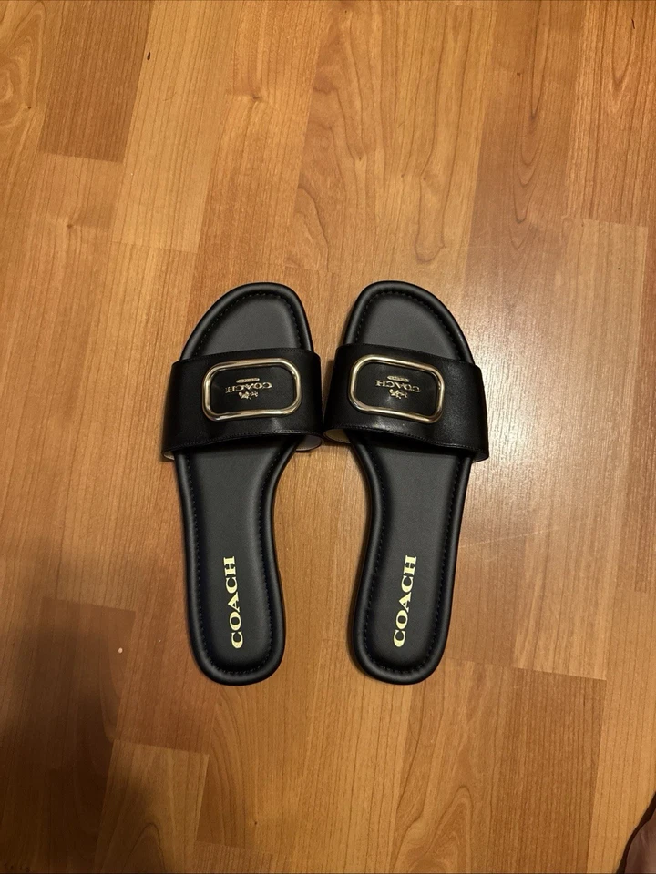 Coach Women's Leather Sandals Size 9 - Image 2 of 3