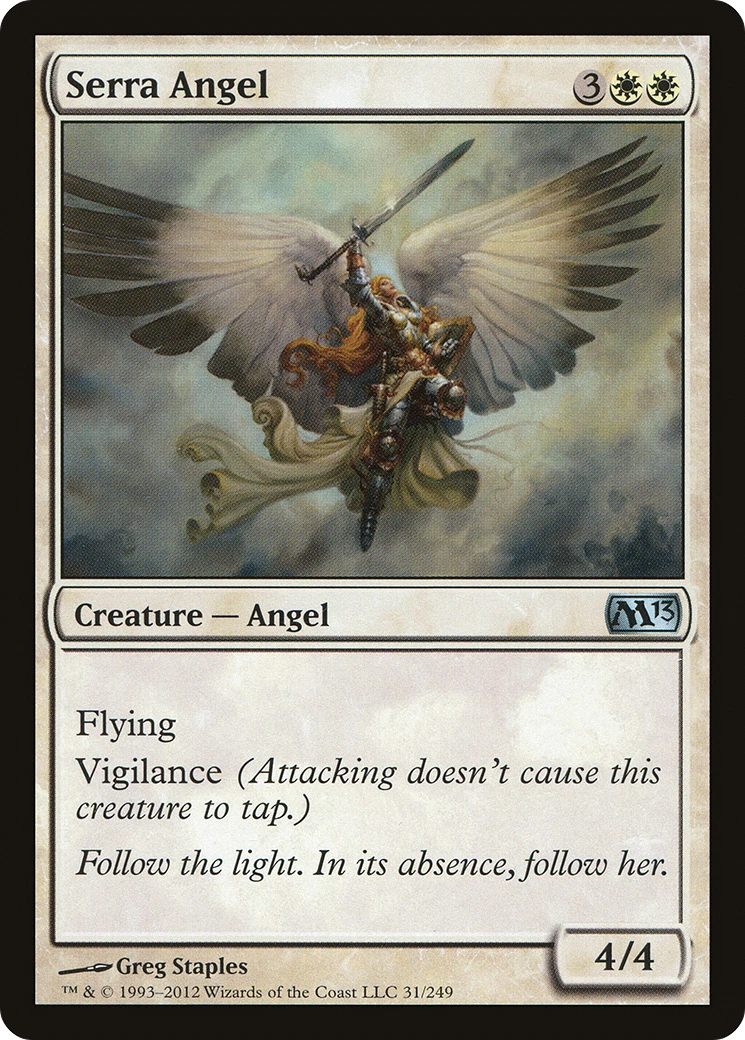 Serra Angel Magic: The Gathering Trading Card Games Individual