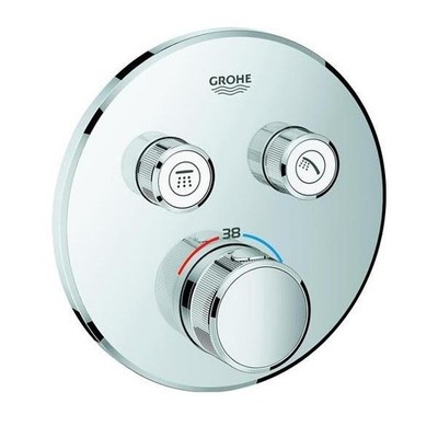 Grohe Thermostat Grohtherm SmartControl 29119 FMS rund 2 Absperrventile chrom