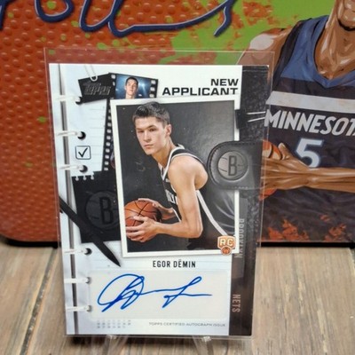 Topps 2025-26 Egor Demin #NA-ED New Applicants Autographs Rookie Auto Nets