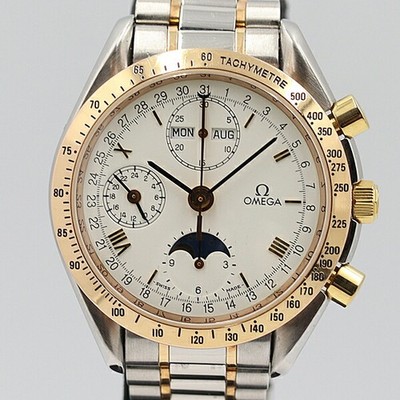 OMEGA Speedmaster 3336.20 YG x SS Automatic Men's Watch From Japan G0523