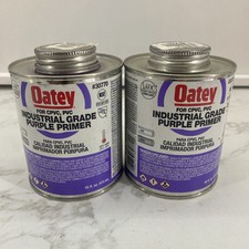 2 Pack Oatey 30758 Purple Primer For CPVC, PVC 16oz Each New