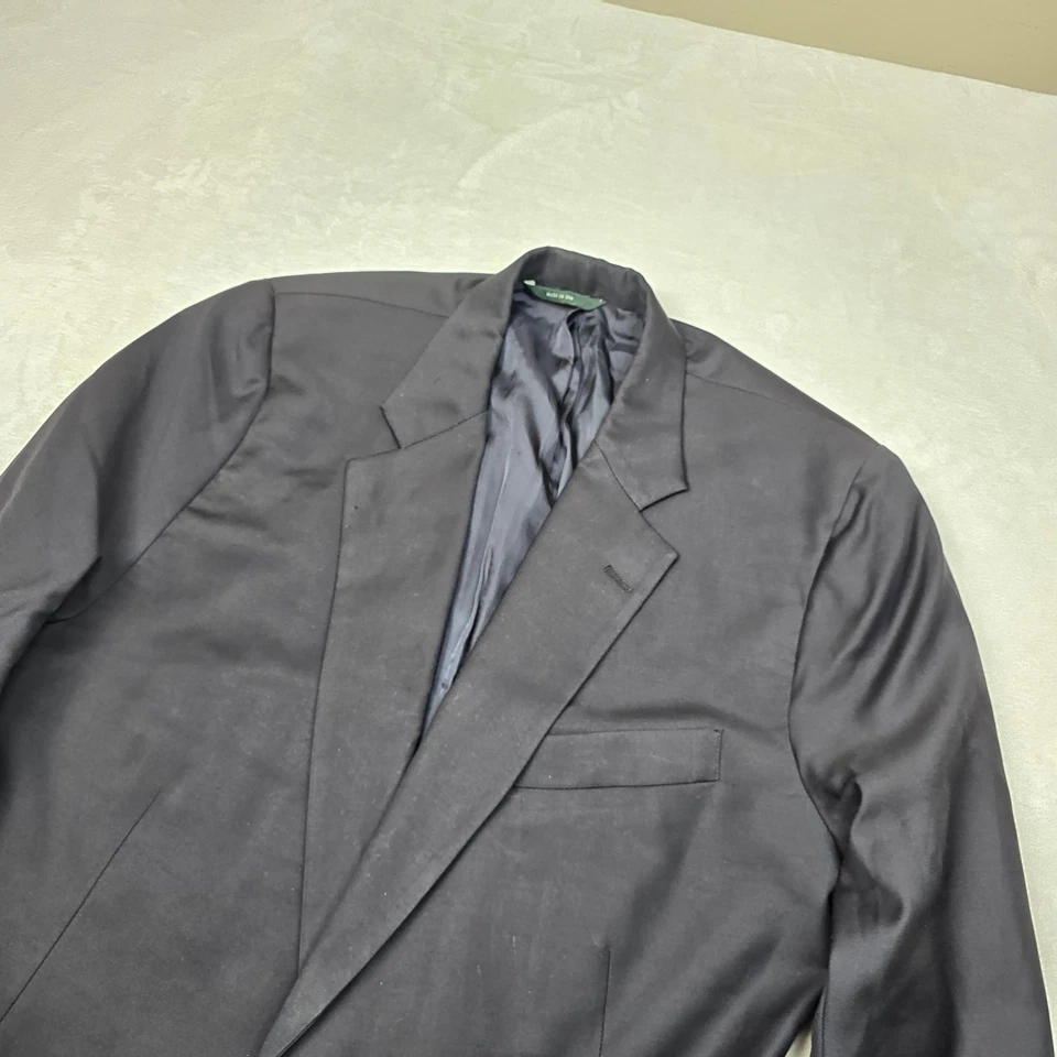 VTG Brooks Brothers Loro Piana Wool Blazer Mens 40R Navy Blue w/Gold Buttons USA - Image 4 of 4