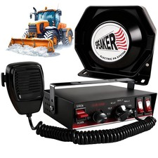 150W Emergency Vehicle Siren with PA System - 108-134dB Police/Fire Truck Sir...