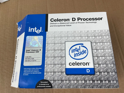 Intel Processor CPU Celeron-D 335 Kit ~ 2.8Ghz 256 533 w/Fan