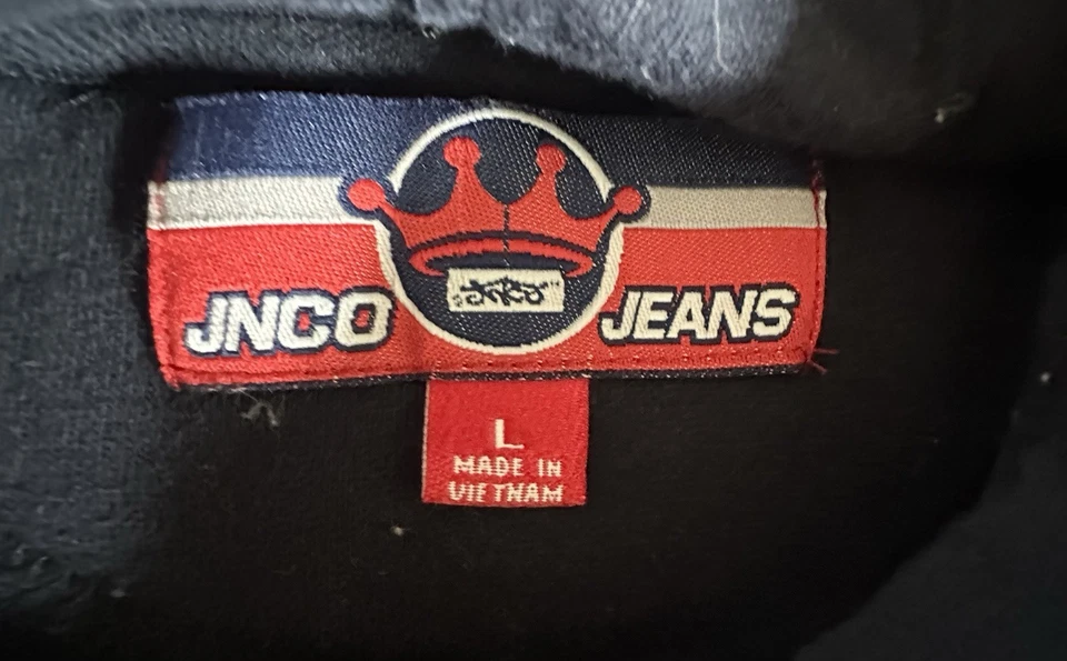 Винтажная редкая 90-х JNCO джинсы дракон толстовка с капюшоном мужской размер большой коньков Y2K серфинга - Изображение 4 из 4