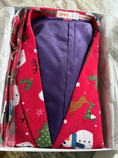 Men's New Oppo Suit Christmas Themed 3 Piece Christmaster Size 46