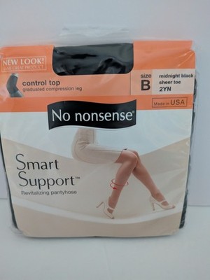 NO NONSENSE - Smart Support Control Top Pantyhose Black Size B - 1 Pair