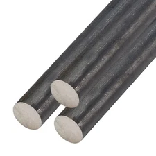0.500 (1/2 inch) x 36 inches (3 Pack), A36 Carbon Steel Round Rod, Hot Rolled